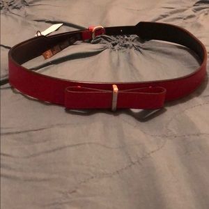 Karen millen red bow belt